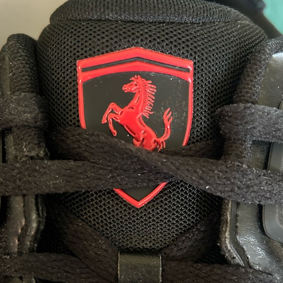 PUMA Scuderia Ferrari Mirage Sport 'Black Rosso Corsa' Sneakers 307635-01 Sz 13 - Picture 2 of 16